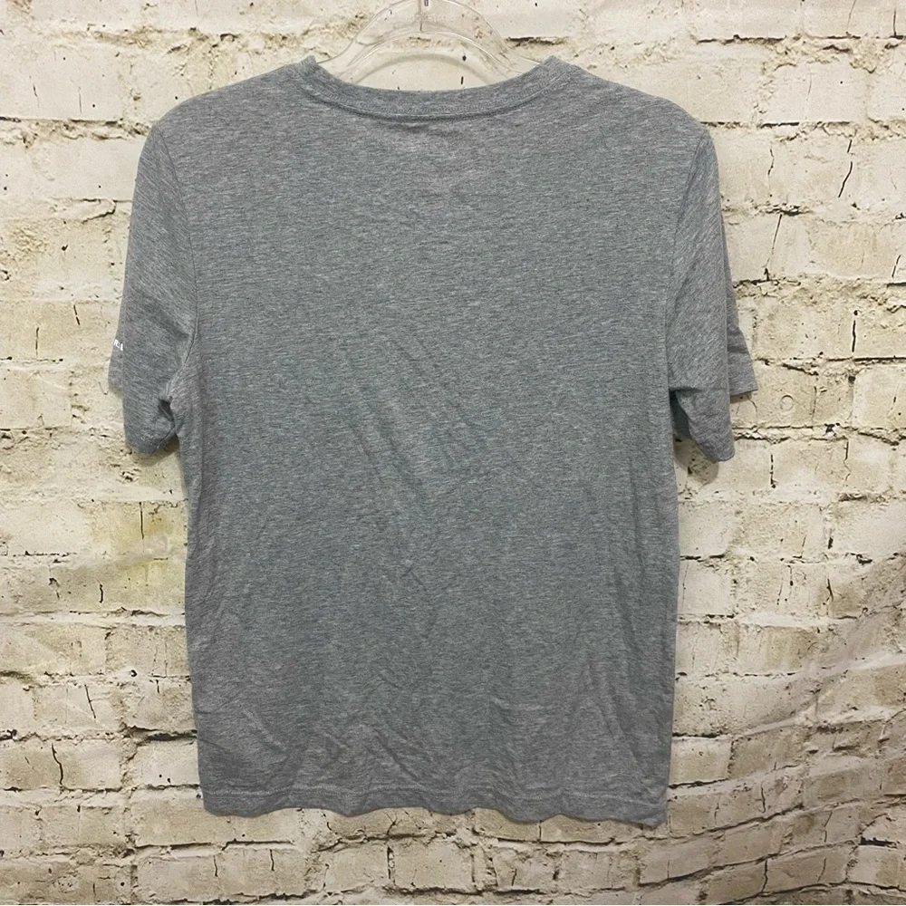 Converse Gray Neon Logo Graphic Short Sleeve T Shirt